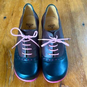 Cute and Funky Fluevog Round Toe Lace Up.